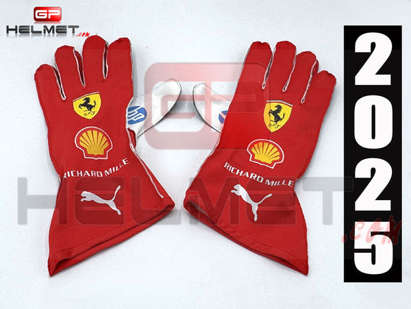 Charles Leclerc 2025 Racing gloves / Team Ferrari F1