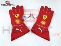 Charles Leclerc 2025 Racing gloves / Team Ferrari F1
