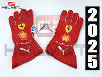 Lewis Hamilton 2025 Racing Gloves / Ferrari F1