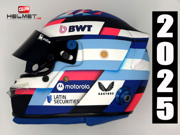 Franco Colapinto 2025 F1 Helmet / Alpine F1