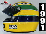 Ayrton Senna 1991 Replica Helmet / Team Mc Laren F1